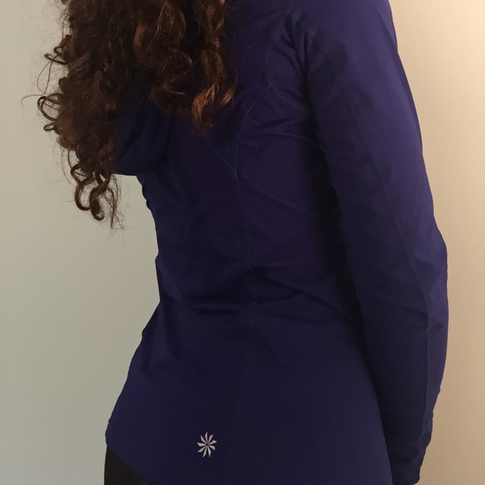 Athleta sapphire button up hoodie